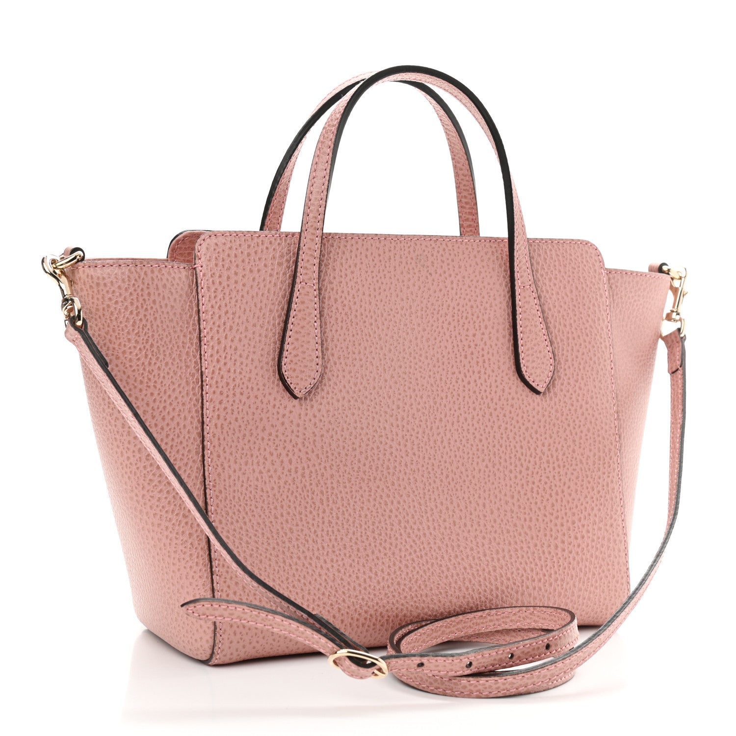 Gucci Dollar Calfskin Mini Swing Top Handle Bag Soft Pink 3 of 9