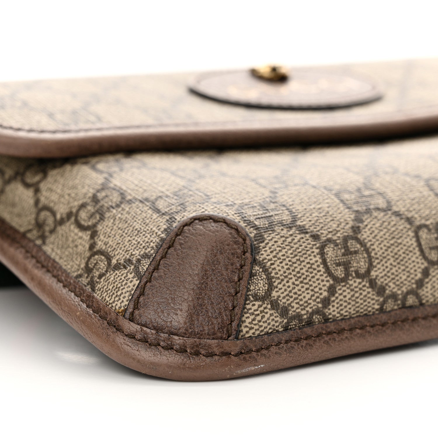 Gucci GG Supreme Monogram Neo Vintage Web Belt Bag Brown 9 of 16