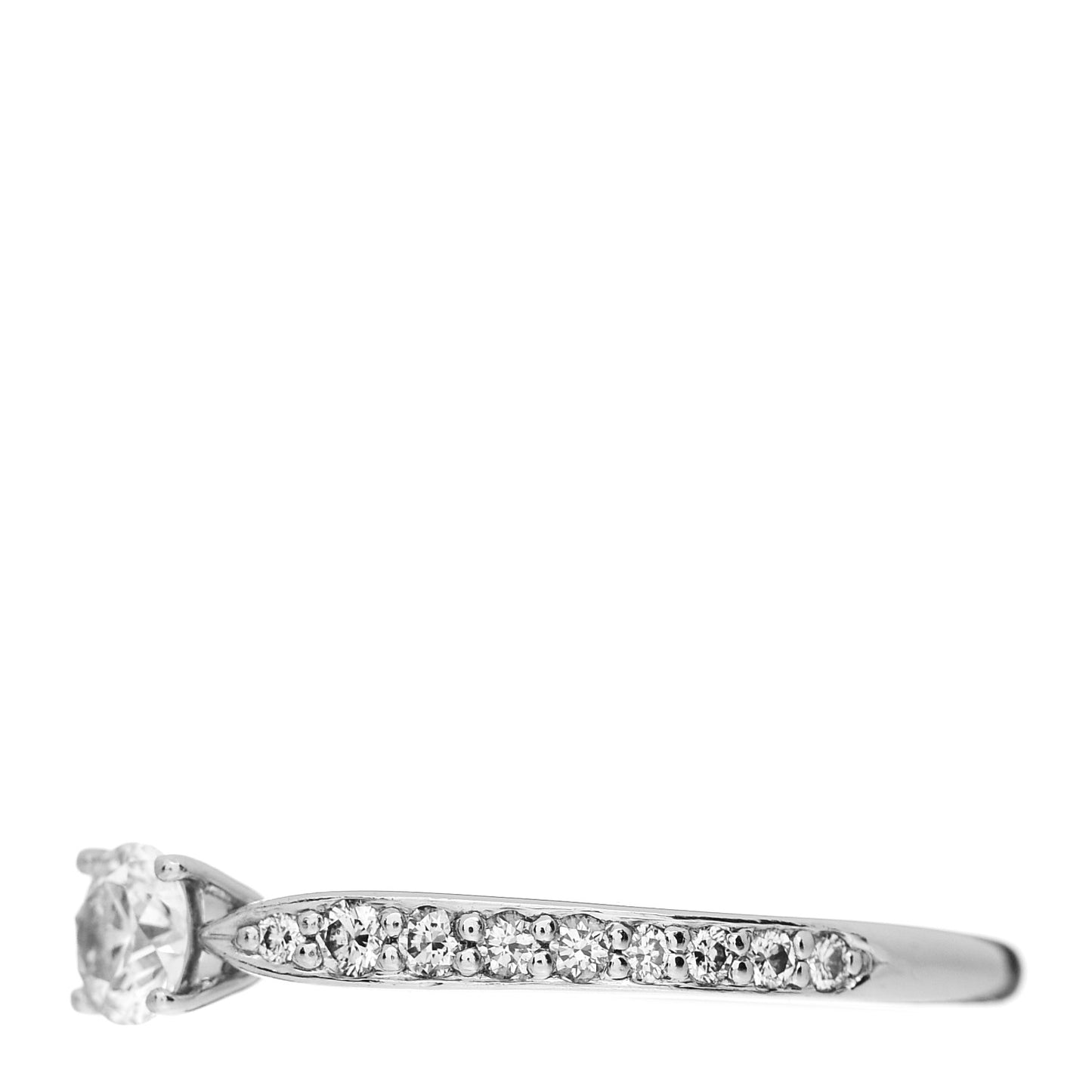 Platinum Diamond .24ct Round Brilliant Harmony Engagement Ring 56 7.5