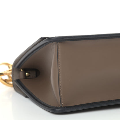 Fendi Vitello Century F is Fendi Bi-Color FF 1974 Embossed Kan I Shoulder Bag Maya Black 8 of 9