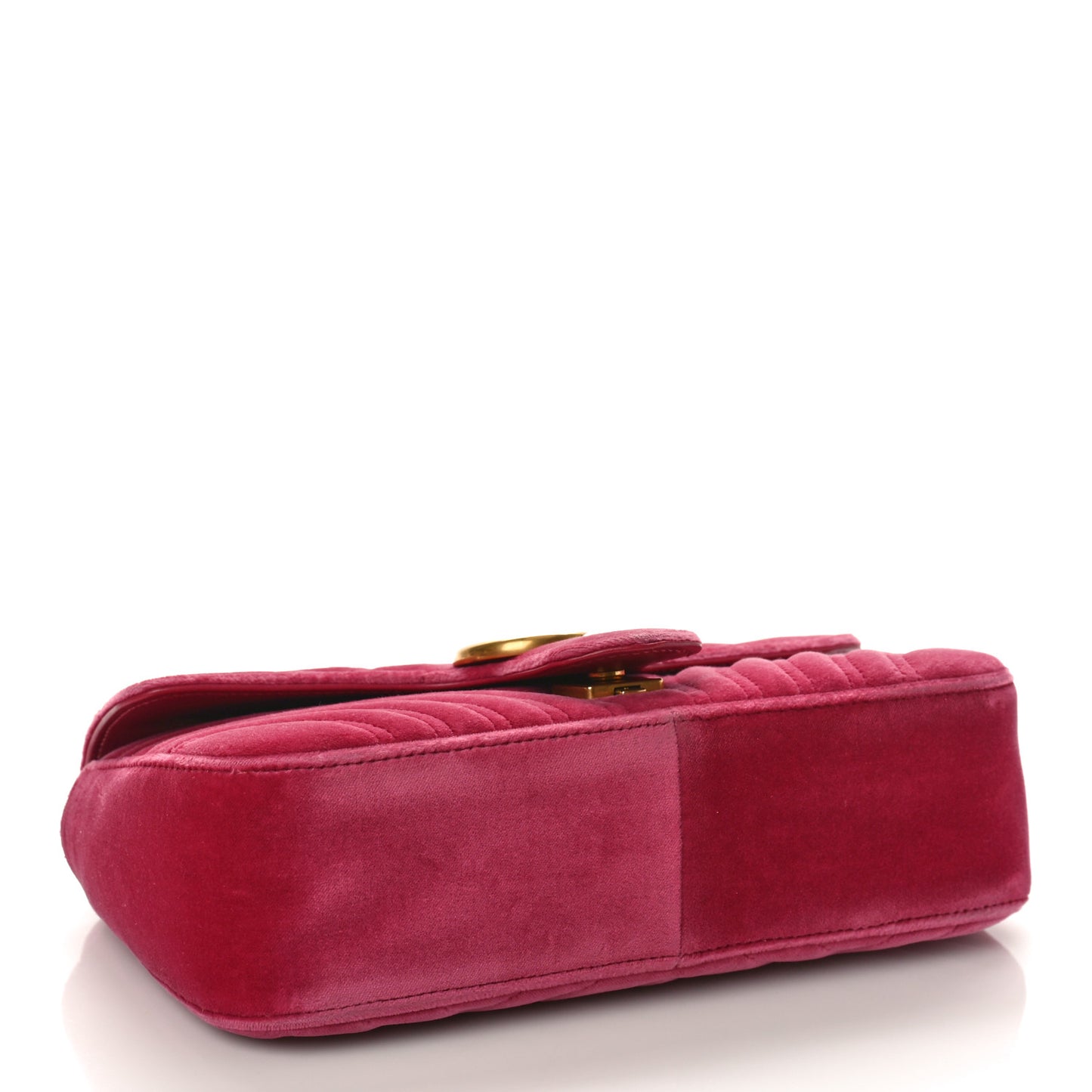 Velvet Matelasse Small GG Marmont Shoulder Bag Light Raspberry Rose