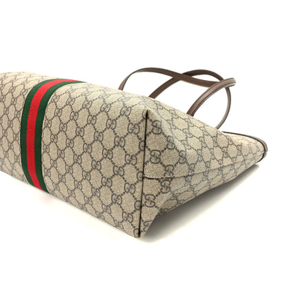 Gucci GG Supreme Monogram Medium Ophidia Shopping Tote Brown 10 of 10