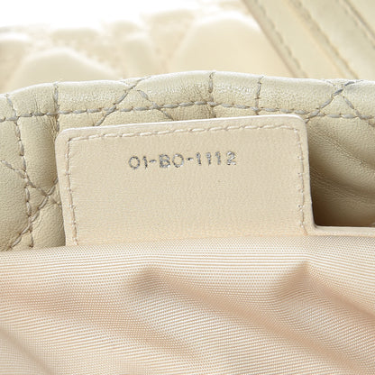 Christian Dior Lambskin Cannage Small Dior Soft Shopping Tote Off White 7 of 19