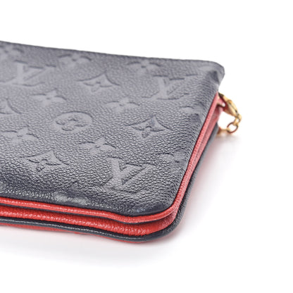 Louis Vuitton Empreinte Double Zip Pochette Marine Rouge 9 of 9