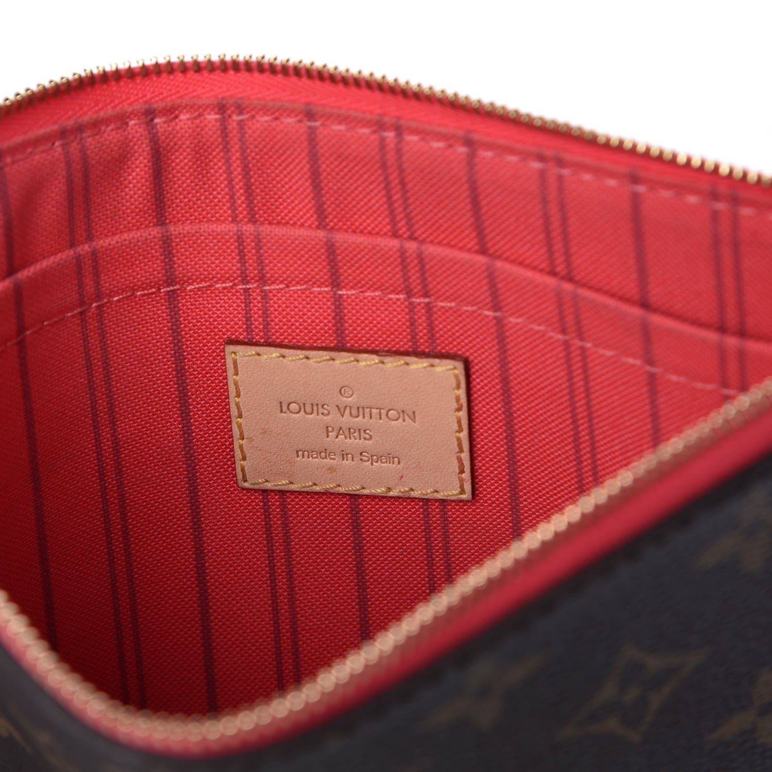 Louis Vuitton Monogram Neverfull MM GM Pochette Grenade 6 of 7