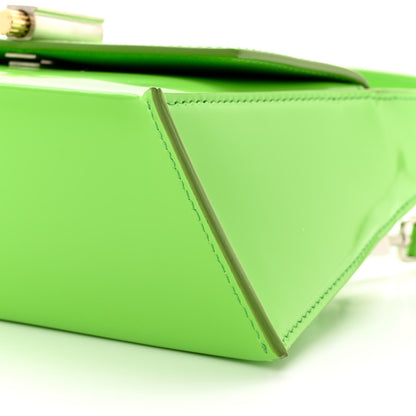 Salvatore Ferragamo Calfskin Geometric Shoulder Bag Green 9 of 13