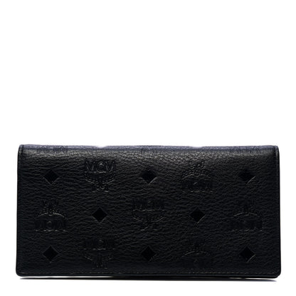 MCM Calfskin Ottomar Large Klara Two Fold Wallet Black 1 of 4