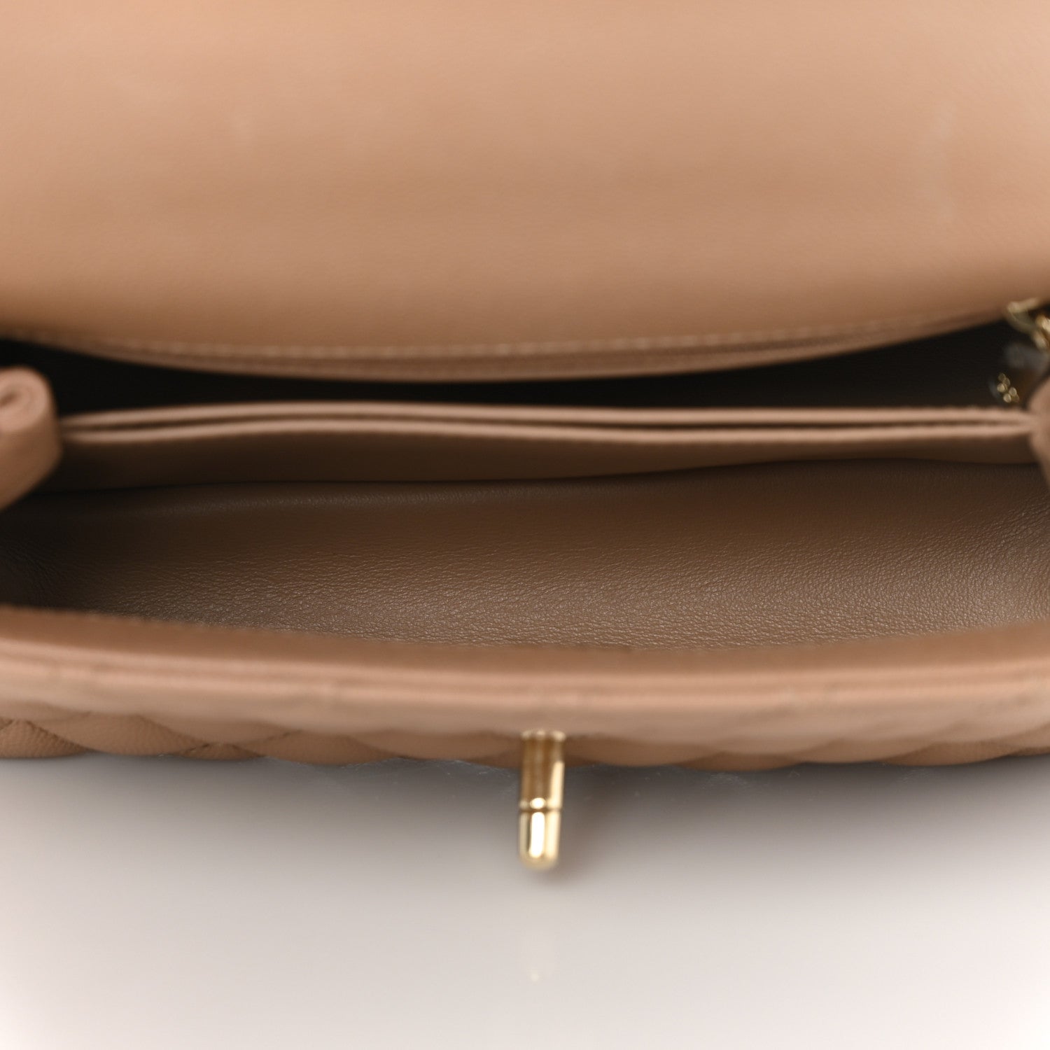 Chanel Caviar Quilted Mini Coco Handle Flap Brown 4 of 8