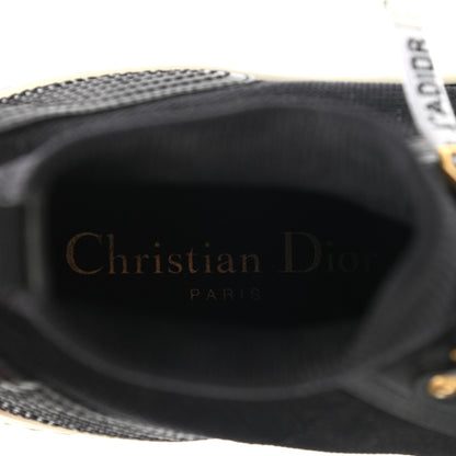Christian Dior Technical Knit Calfskin Womens Walk'N'Dior High Top Sneakers 36 Black 7 of 8