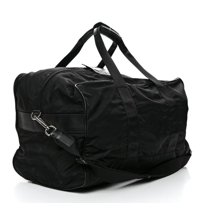 Prada Tessuto Nylon Saffiano Viaggio Carry On Travel Bag Black 2 of 8