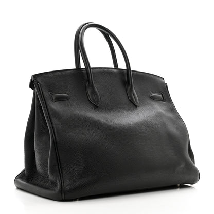 Hermes Taurillon Clemence Birkin 35 Black 3 of 13