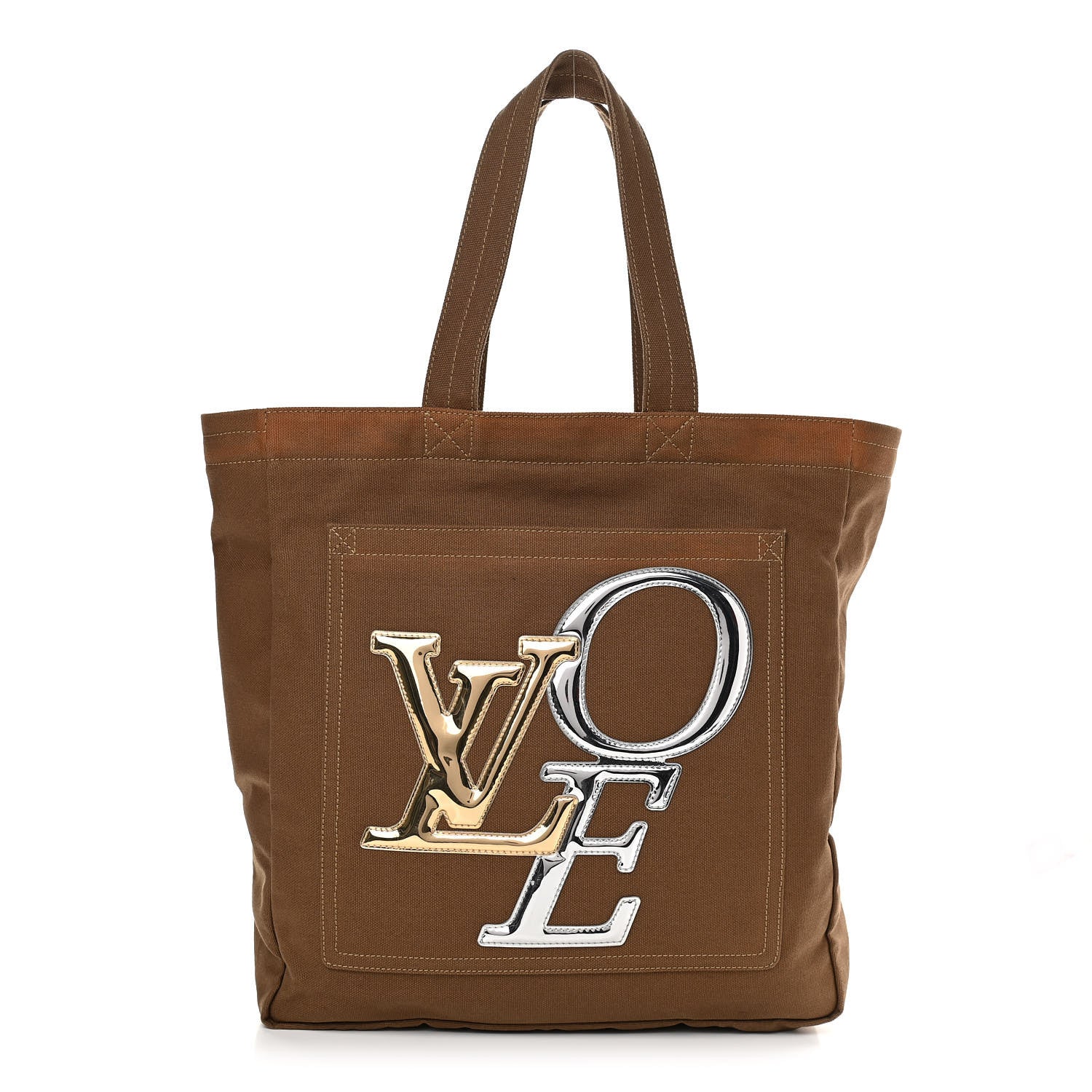 Louis Vuitton Canvas Miroir Thats Love LVOE Tote Kaki 1 of 10