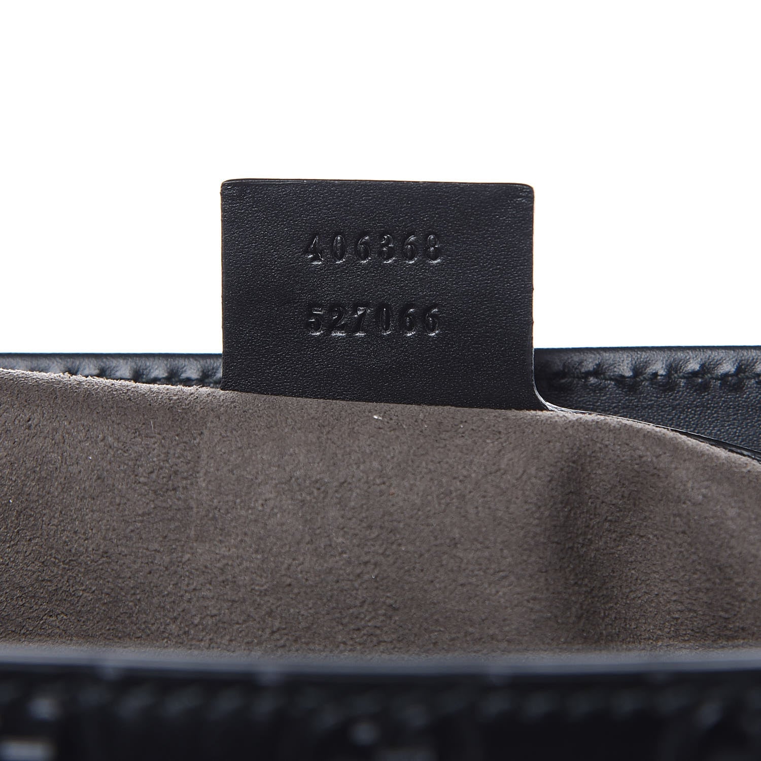 Gucci Guccissima Signature Single Buckle Flap Messenger Bag Black 7 of 10