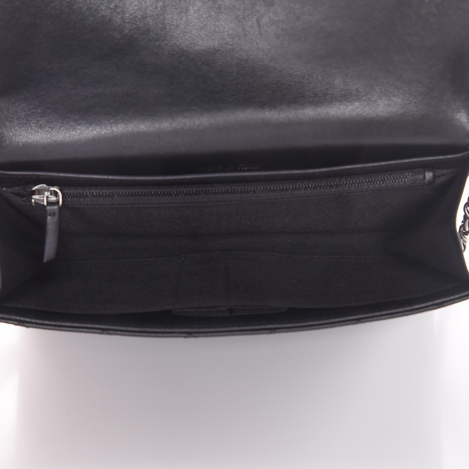 Chanel Lambskin Quilted Boy Wallet On Removable Chain WOC Black 5 of 9