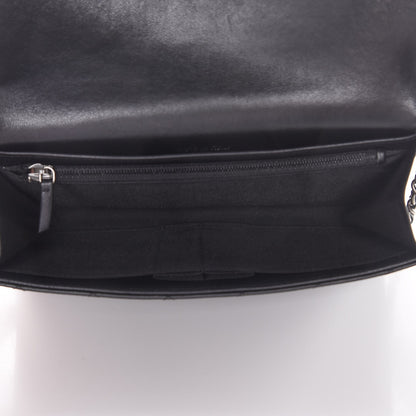 Chanel Lambskin Quilted Boy Wallet On Removable Chain WOC Black 5 of 9