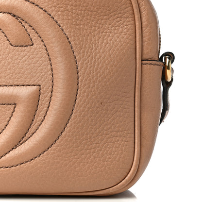 Gucci Pebbled Calfskin Small Soho Disco Bag Camelia 12 of 16