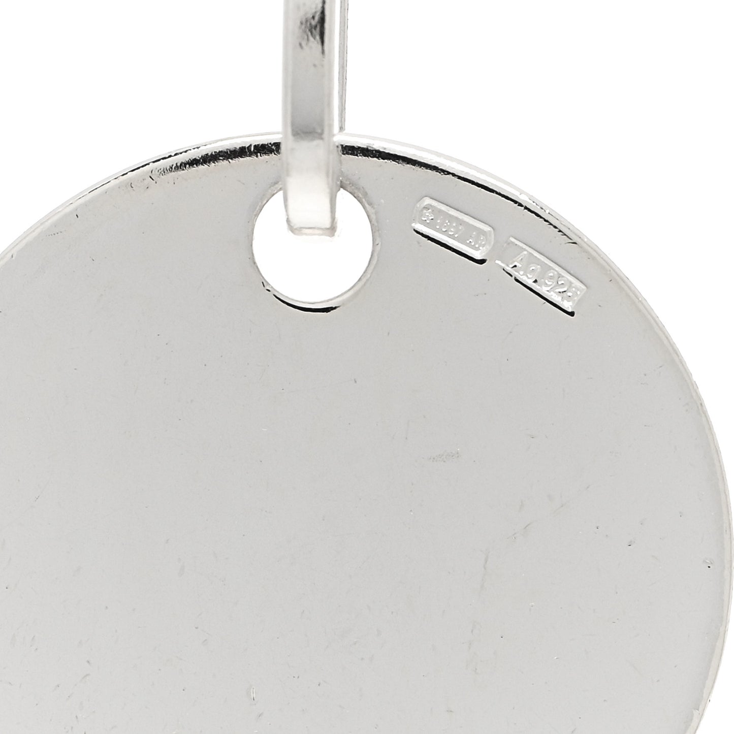 Sterling Silver Link Round Charm Bracelet