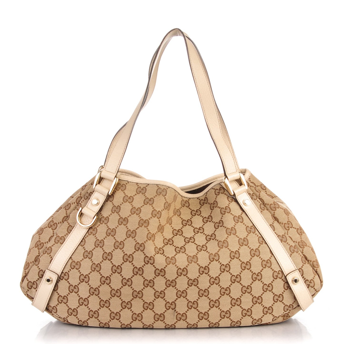 Monogram Medium Abbey Shoulder Bag Off White