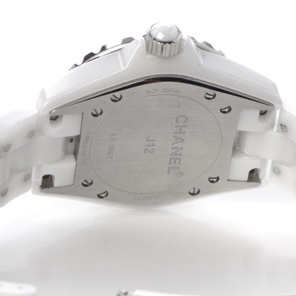 Chanel Stainless Steel Ceramic 33mm J12 Quartz Watch White 6 of 7