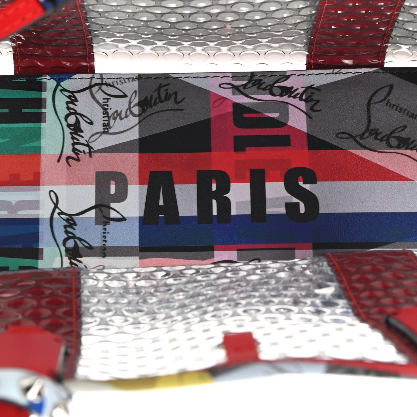 PVC Loubiballage East West Cabata Tote Clear Multicolor