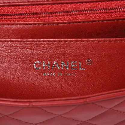 Chanel Lambskin Quilted Mini Rectangular Flap Red 6 of 11