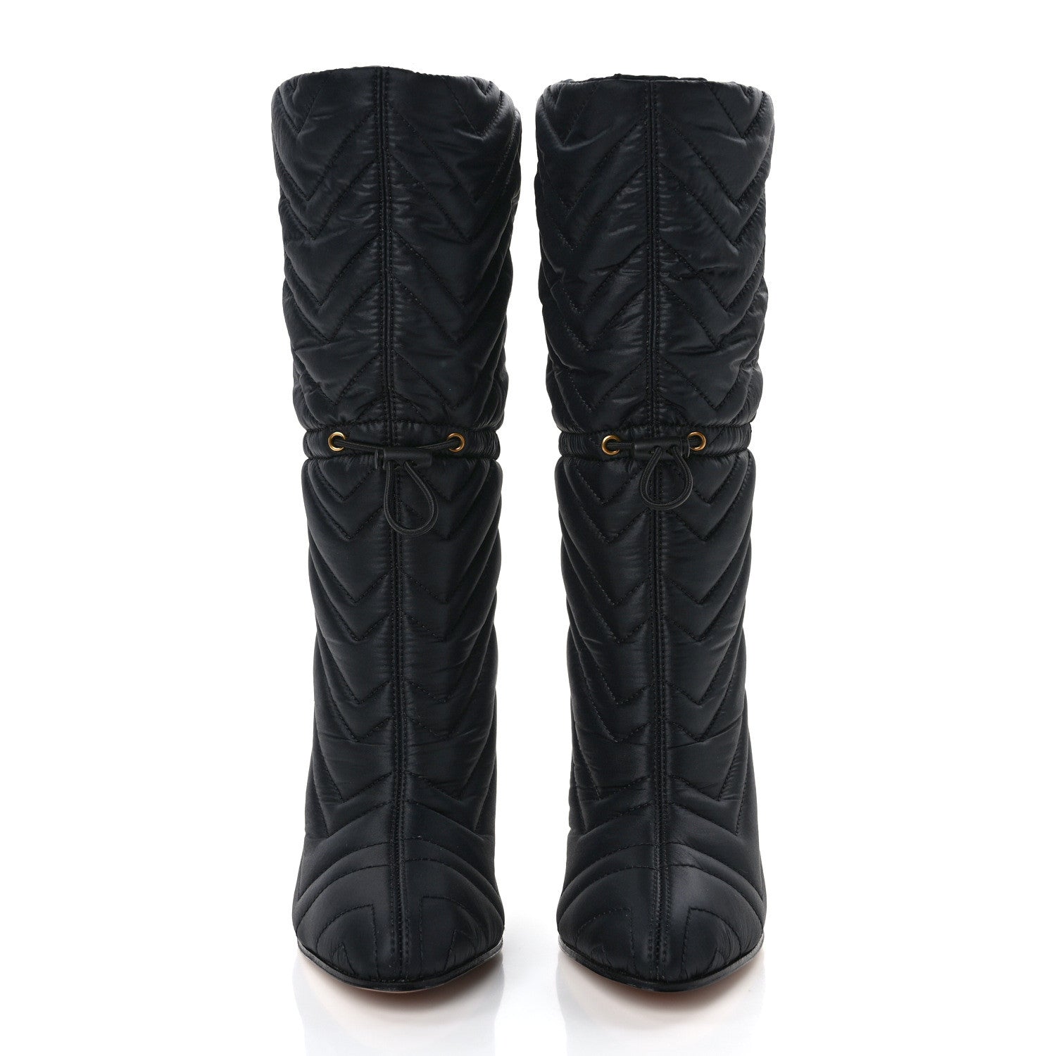 Gucci Nylon GG Matelasse 95mm Ankle Boots 35 Black 2 of 8