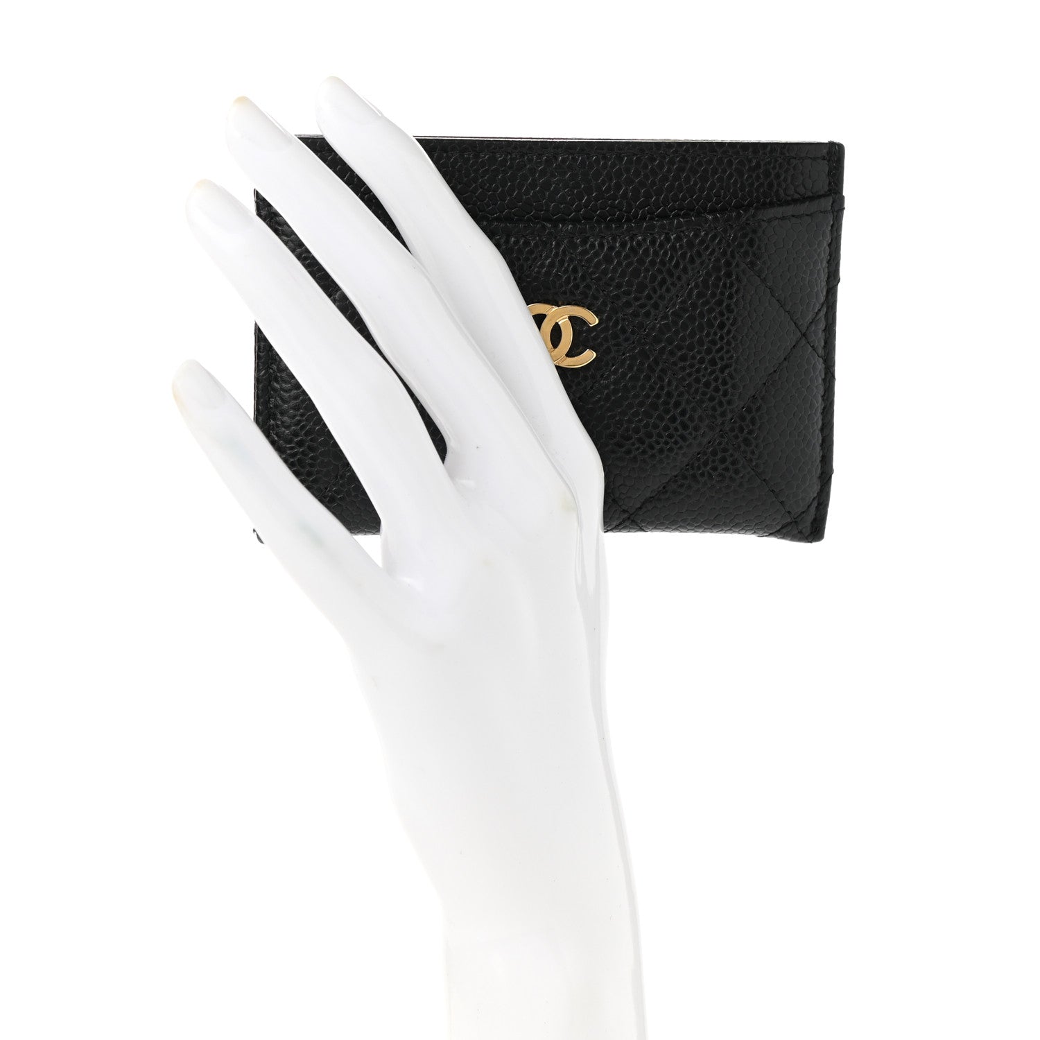 Chanel Caviar Quilted Card Holder Black 2 of 9