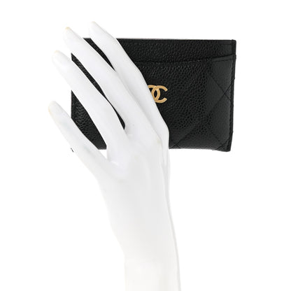 Chanel Caviar Quilted Card Holder Black 2 of 9