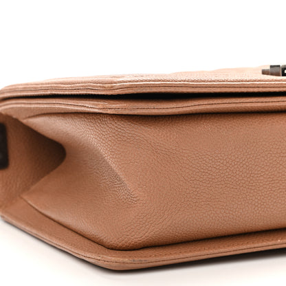 Chanel Caviar Quilted Medium Boy Flap Camel 9 of 11