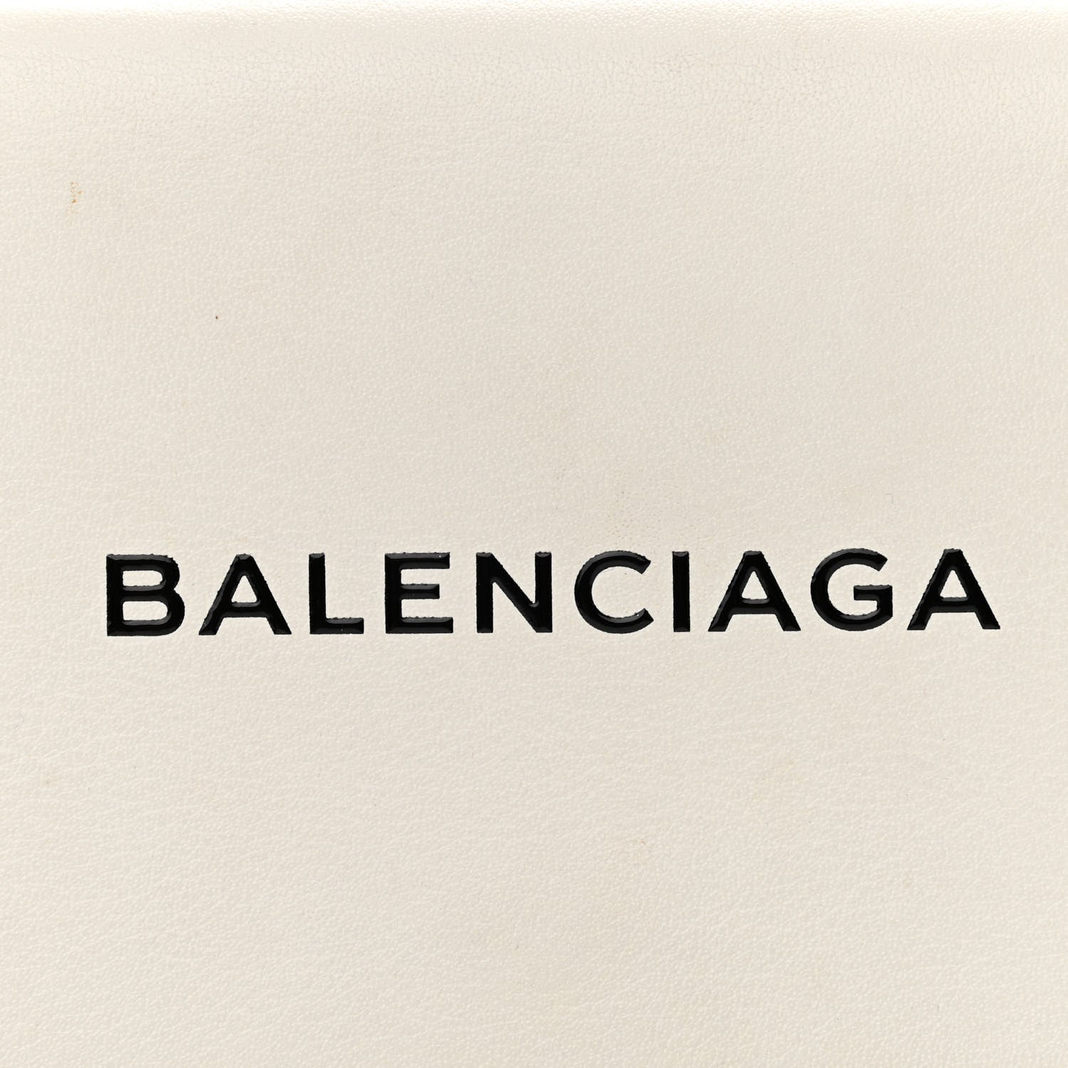 Balenciaga Pebbled Calfskin Chain Wallet White 7 of 11