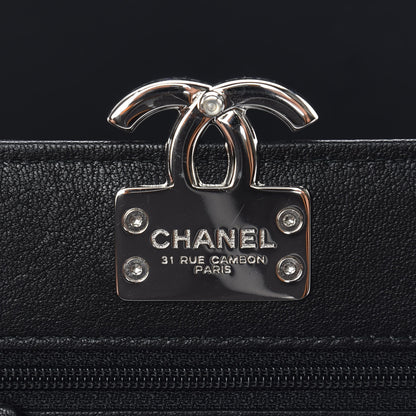 Chanel Lambskin Quilted CC Box Wallet On Chain WOC Black 9 of 11