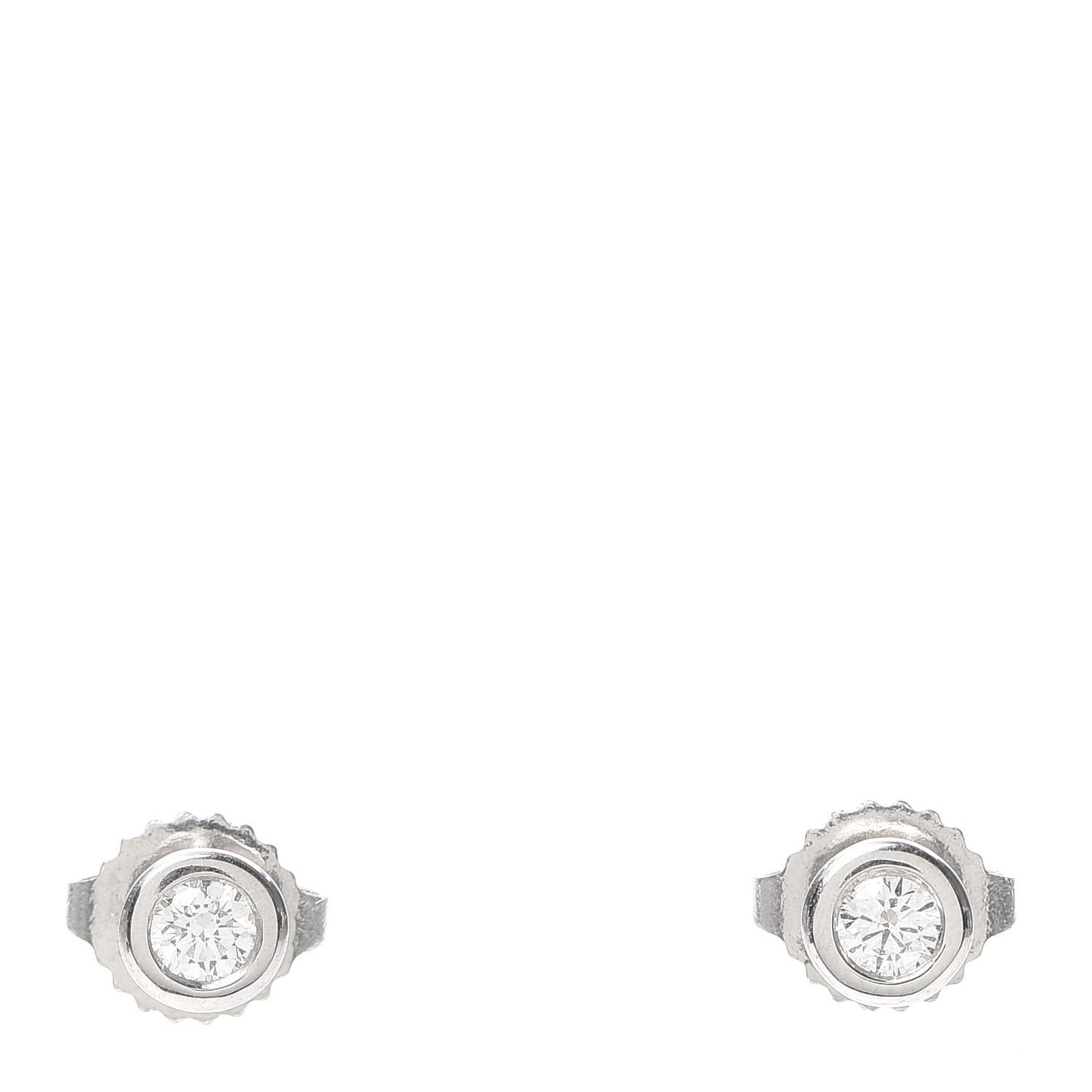 Platinum Diamond .16ctw Elsa Peretti Diamonds By The Yard Earrings