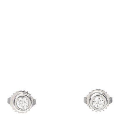 Tiffany Platinum Diamond .16ctw Elsa Peretti Diamonds By The Yard Earrings 1 of 5