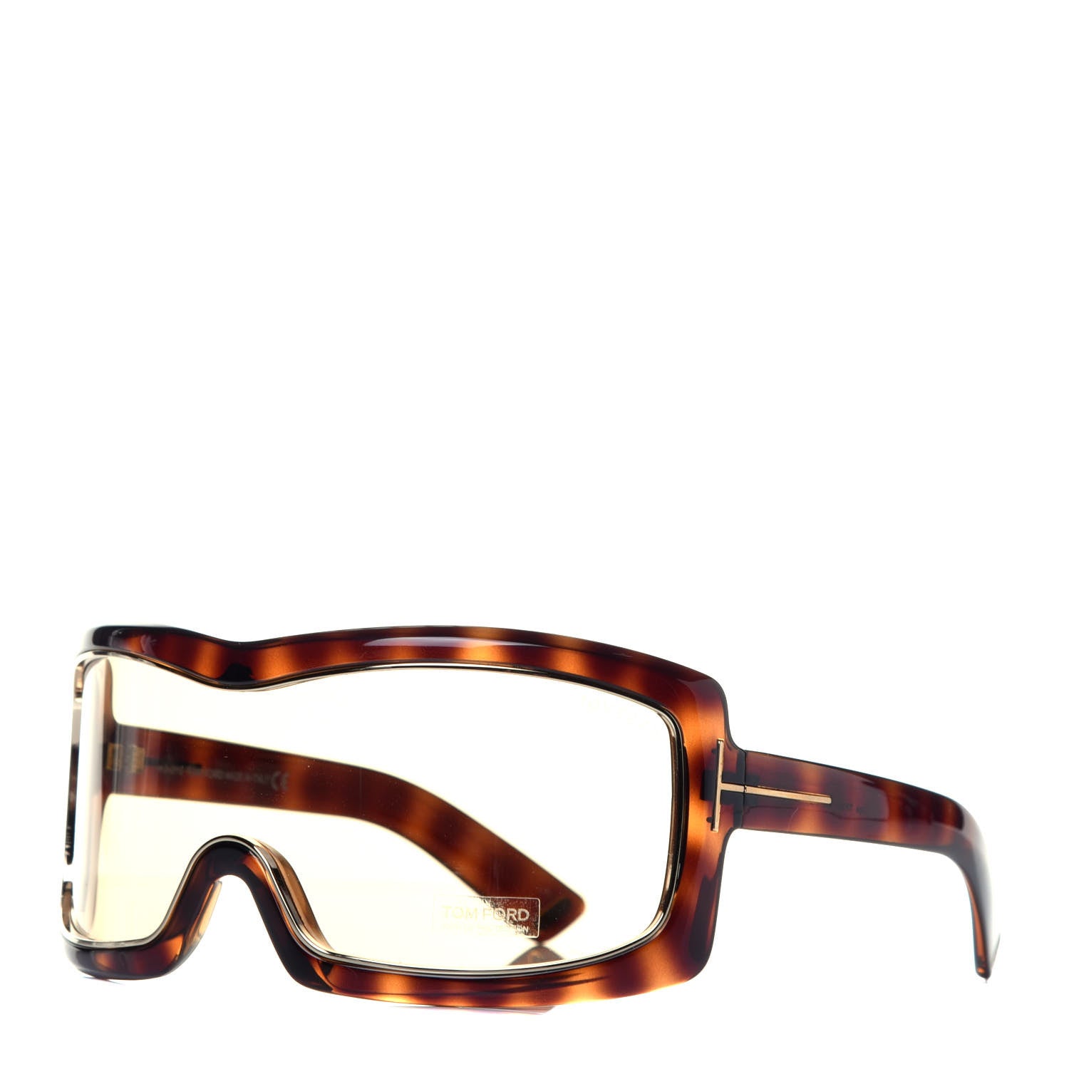 Tom Ford Olga Square Shield Sunglasses TF305 Tortoise 1 of 8