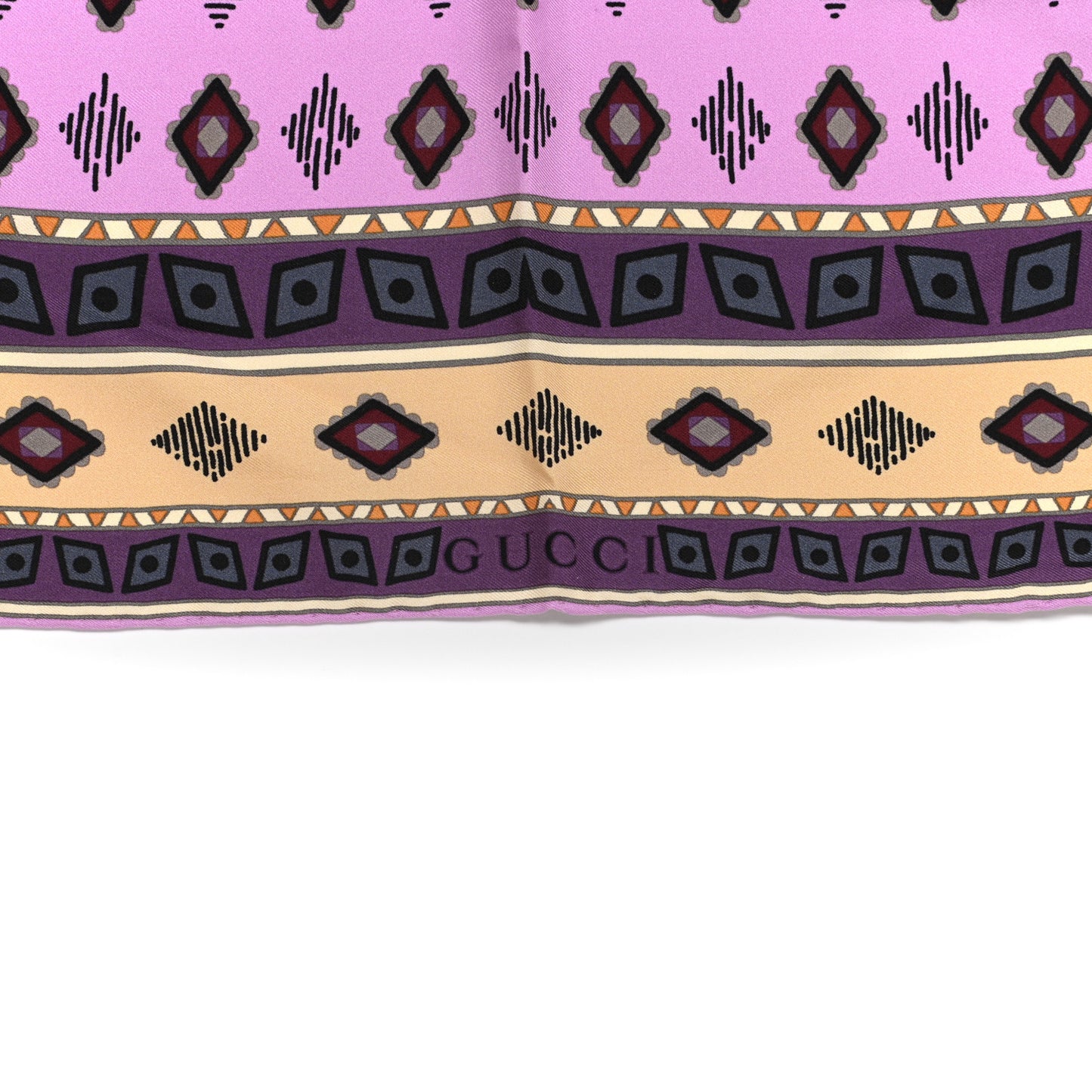 Silk Twill Tiger Face Place Square Scarf Multicolor