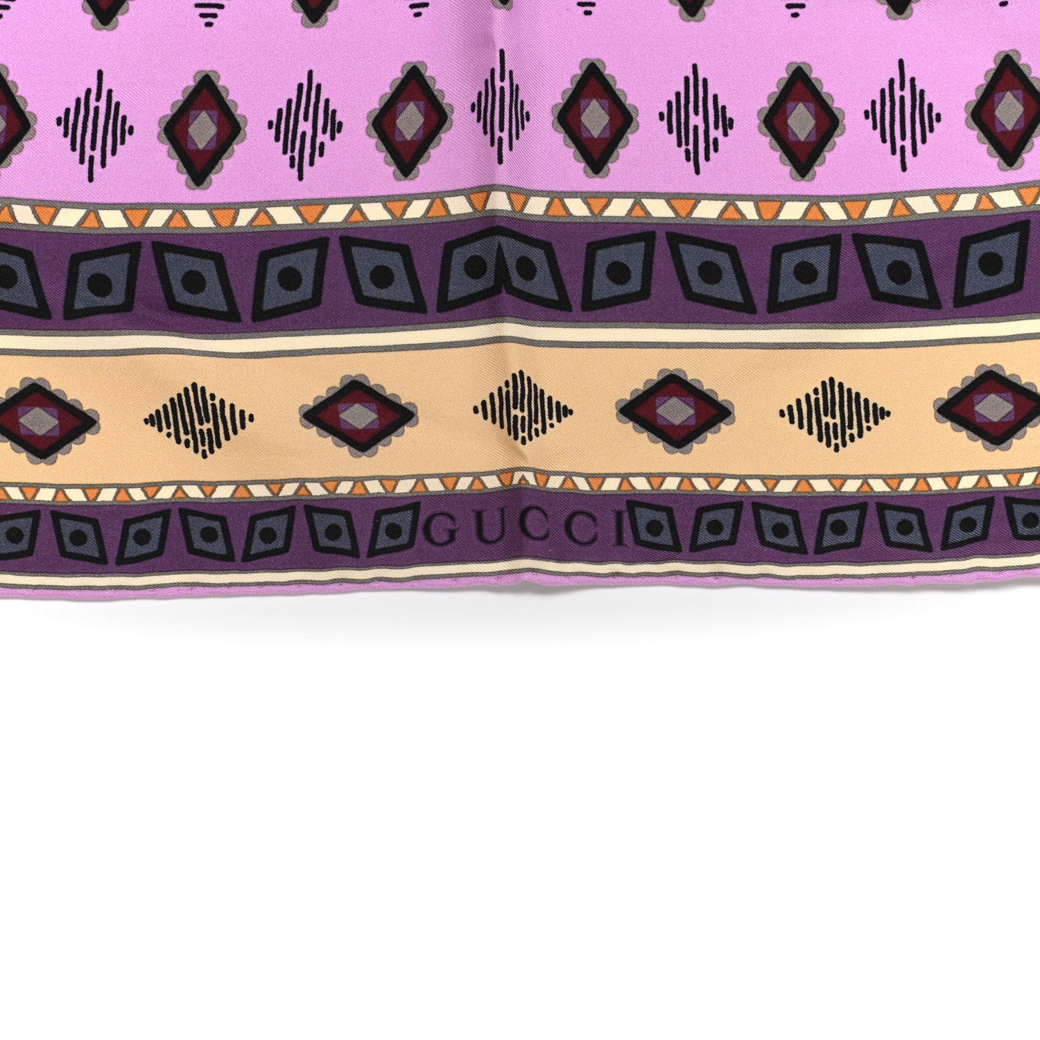Gucci Silk Twill Tiger Face Place Square Scarf Multicolor 2 of 4