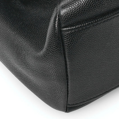 Saint Laurent Grain De Poudre Medium West Hollywood Monogram Fold-Over Black 10 of 12