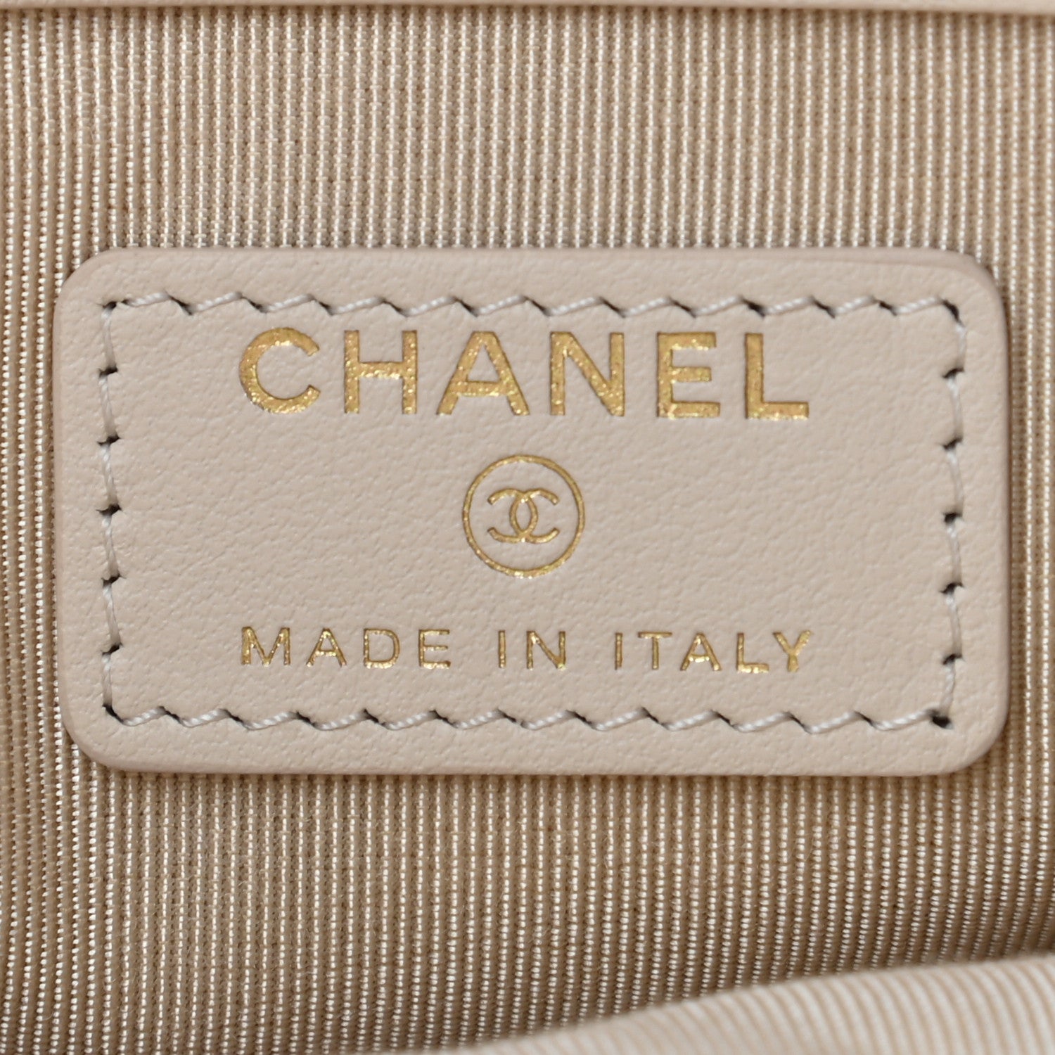 Chanel Lambskin Quilted Large Chanel 19 Cosmetic Case Light Beige 6 of 9