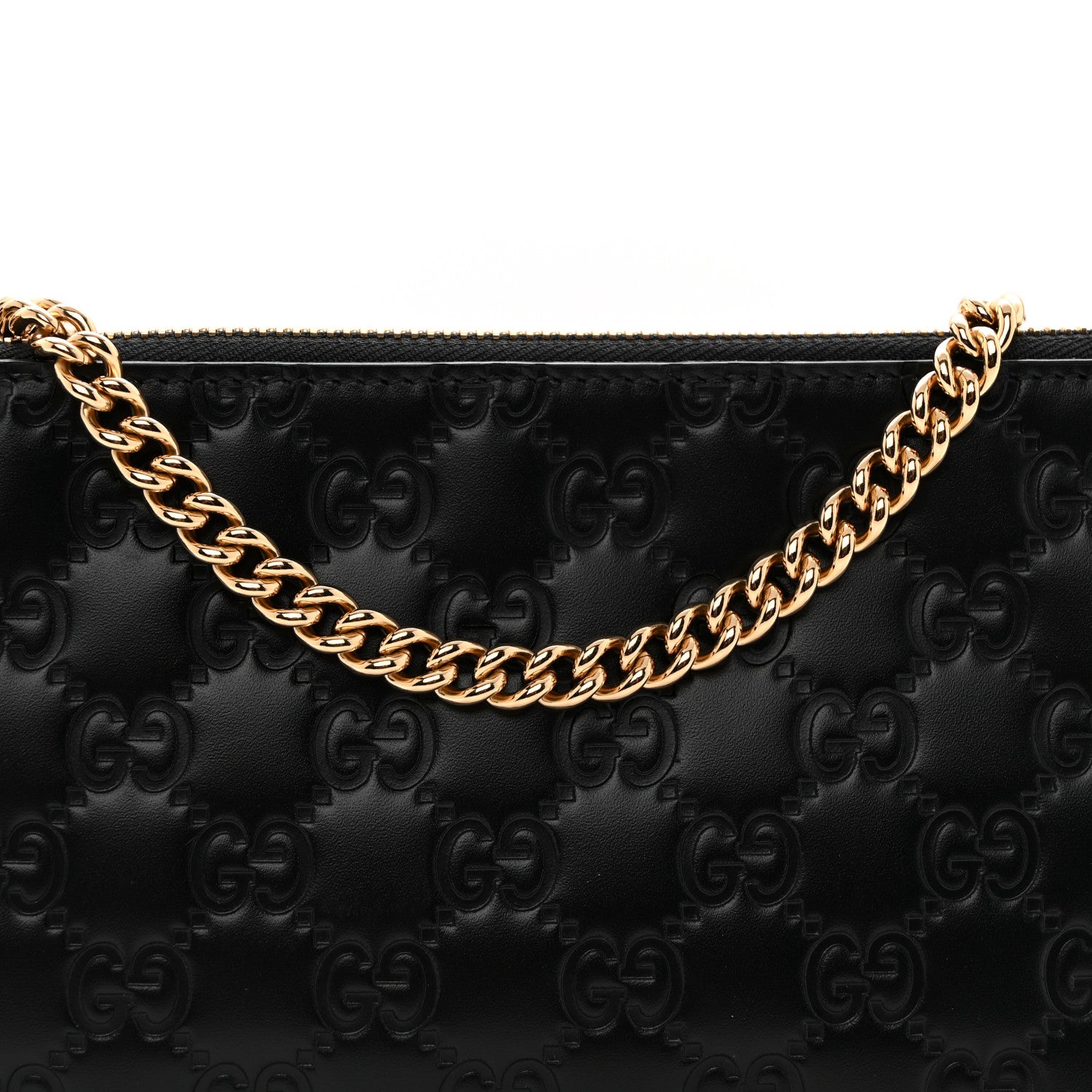 Gucci Guccissima Signature Wrist Wallet Black 8 of 11