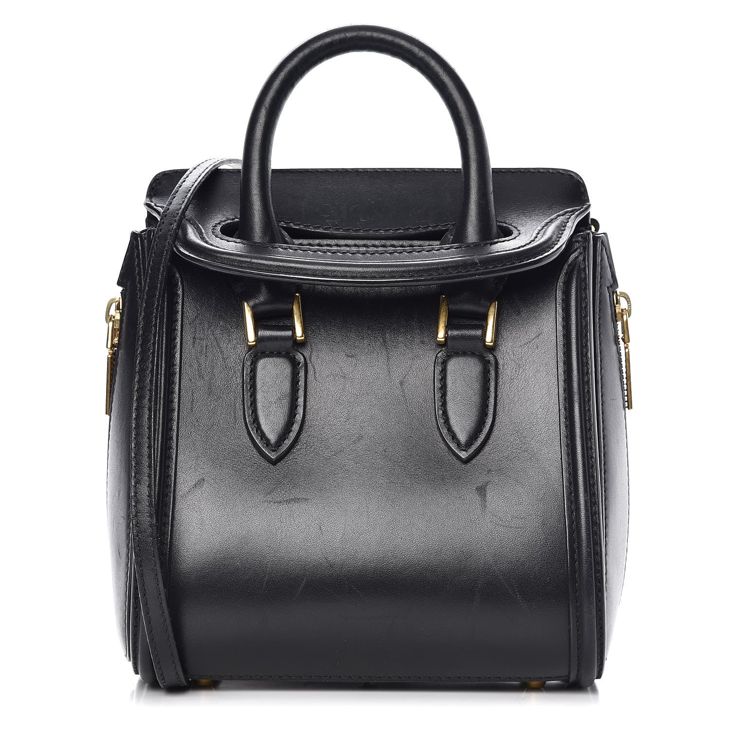 Alexander McQueen Calfskin Mini Heroine Black 1 of 14