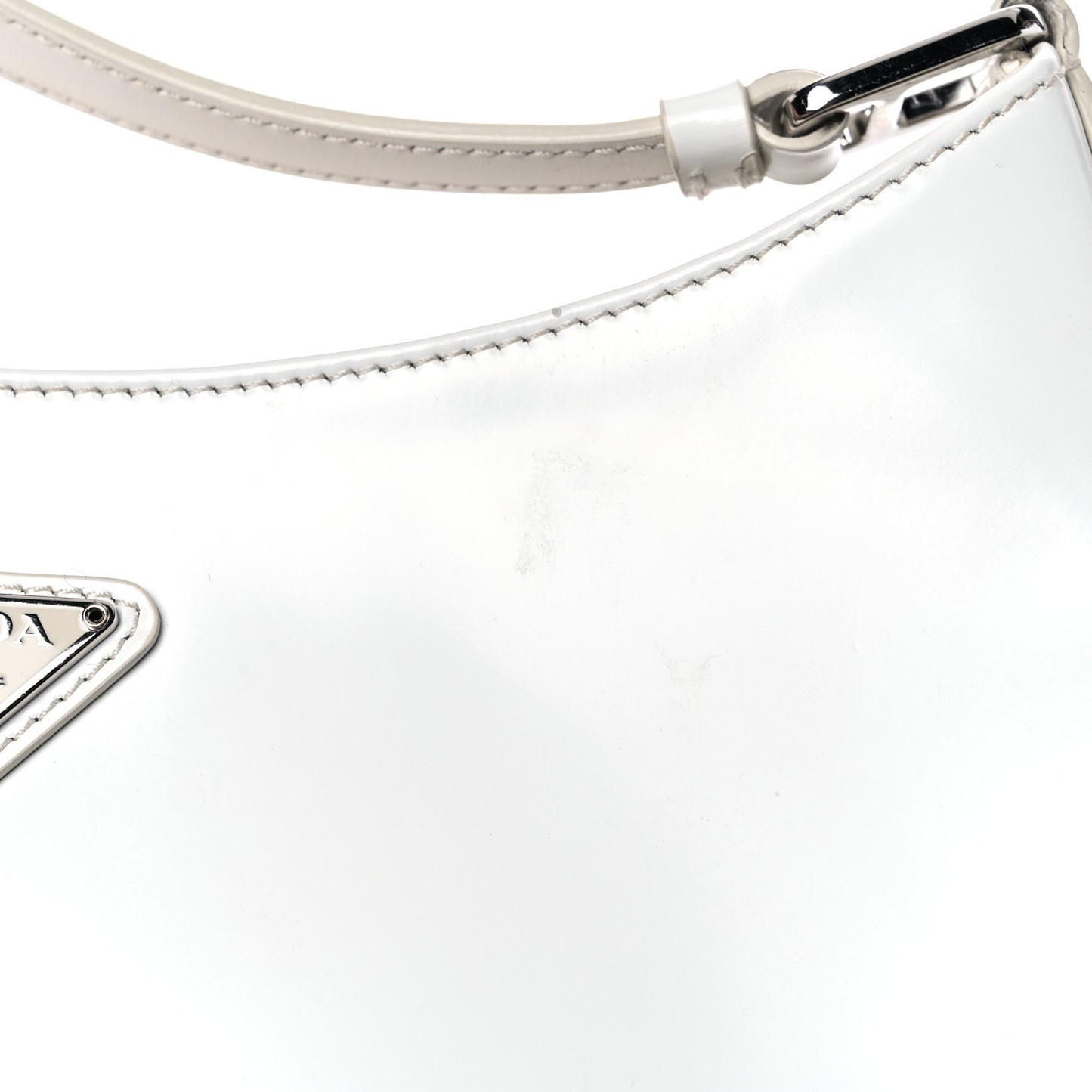 Spazzolato Cleo Shoulder Bag White