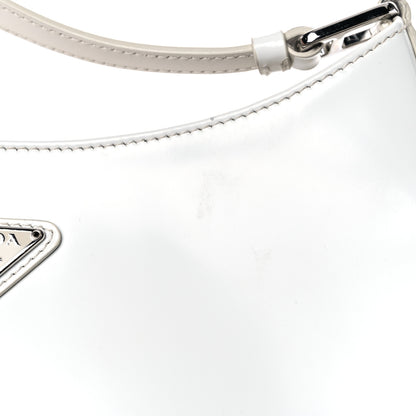 Prada Spazzolato Cleo Shoulder Bag White 14 of 20