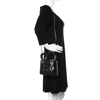 Christian Dior Patent Cannage Mini Lady Dior Black 2 of 13
