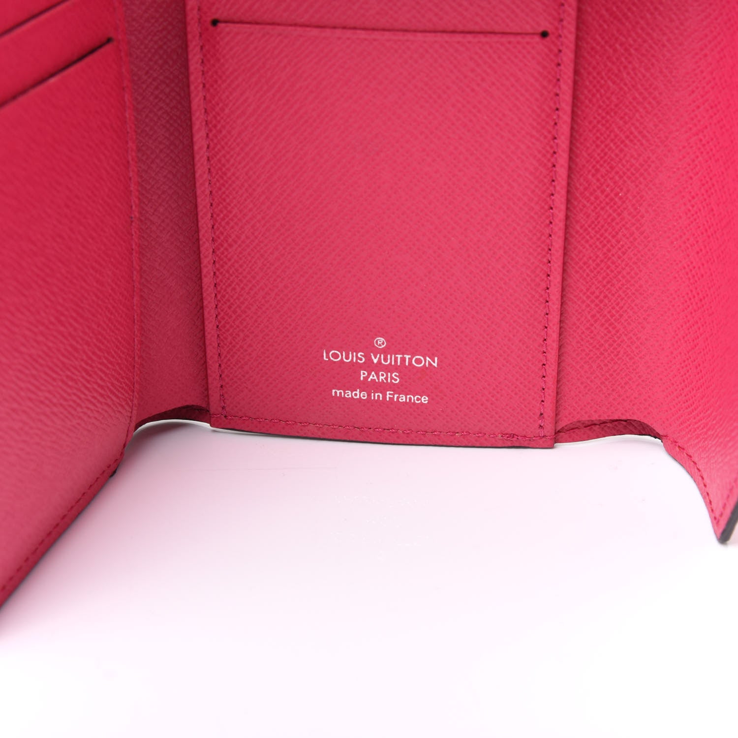 Louis Vuitton Epi Victorine Wallet Indigo Hot Pink 7 of 8