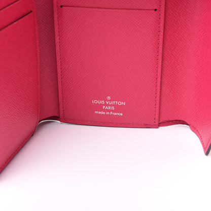 Louis Vuitton Epi Victorine Wallet Indigo Hot Pink 7 of 8