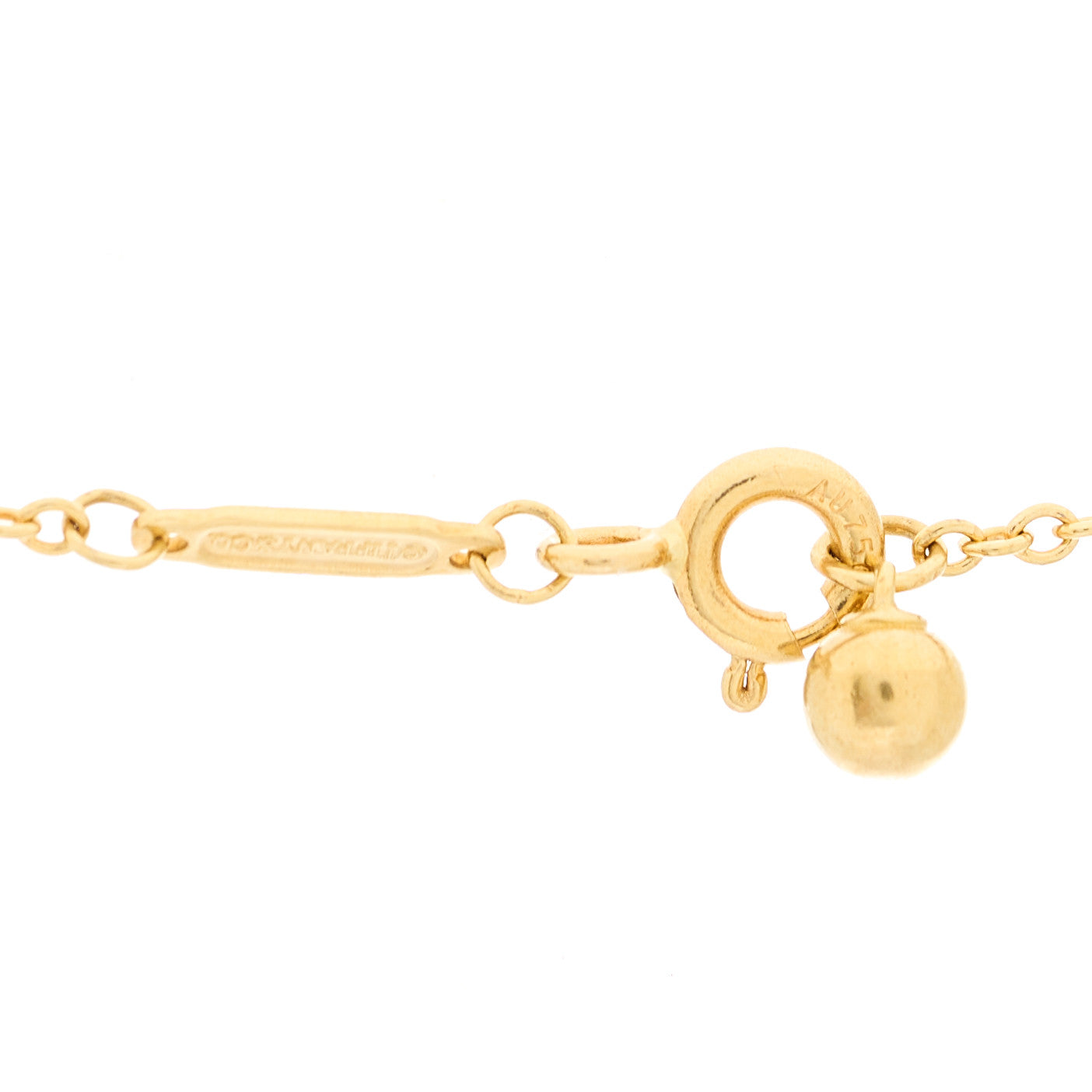 Tiffany 18K Yellow Gold 12.75mm HardWear Ball Pendant Necklace 4 of 5