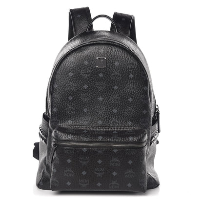 MCM Visetos Medium Side Studs Stark Backpack Black 1 of 10