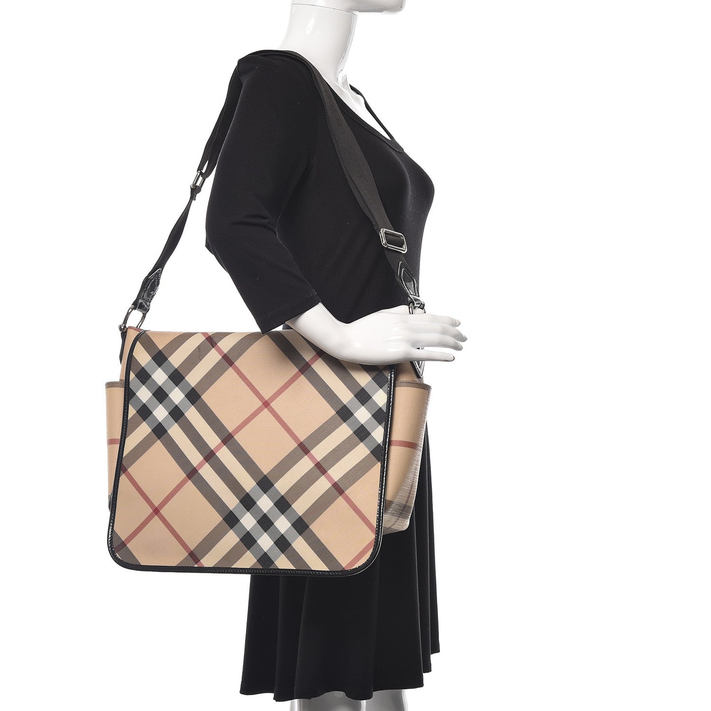 Nova Check Diaper Messenger Bag