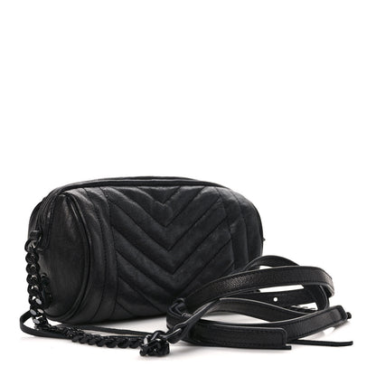 Saint Laurent Lambskin Matelasse Monogram East West Rider Bag Black 3 of 9