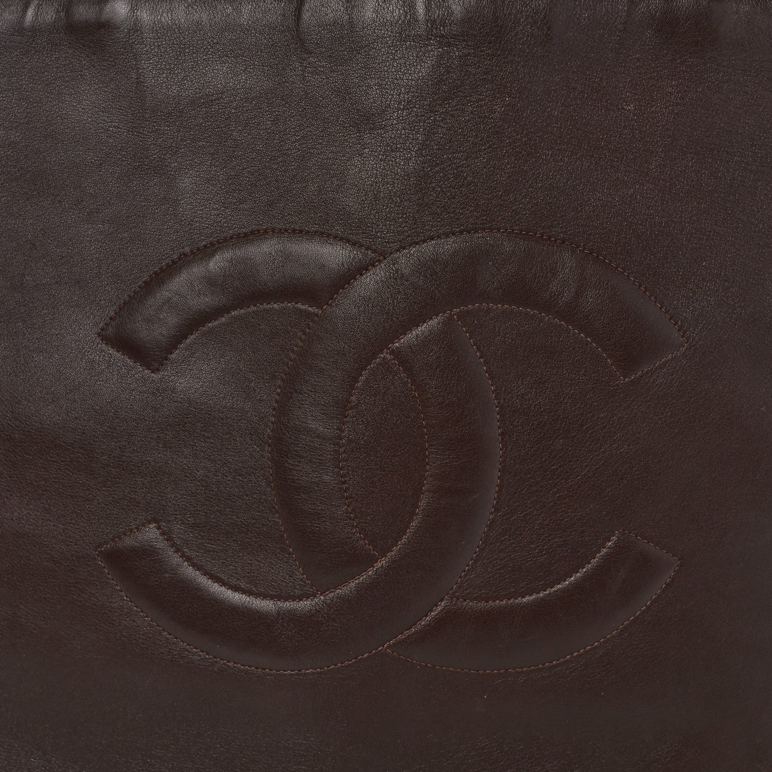 Chanel Lambskin CC Tote Brown 9 of 17